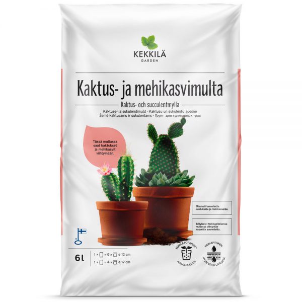 Kekkilä kaktus- och succulentmylla 6 L